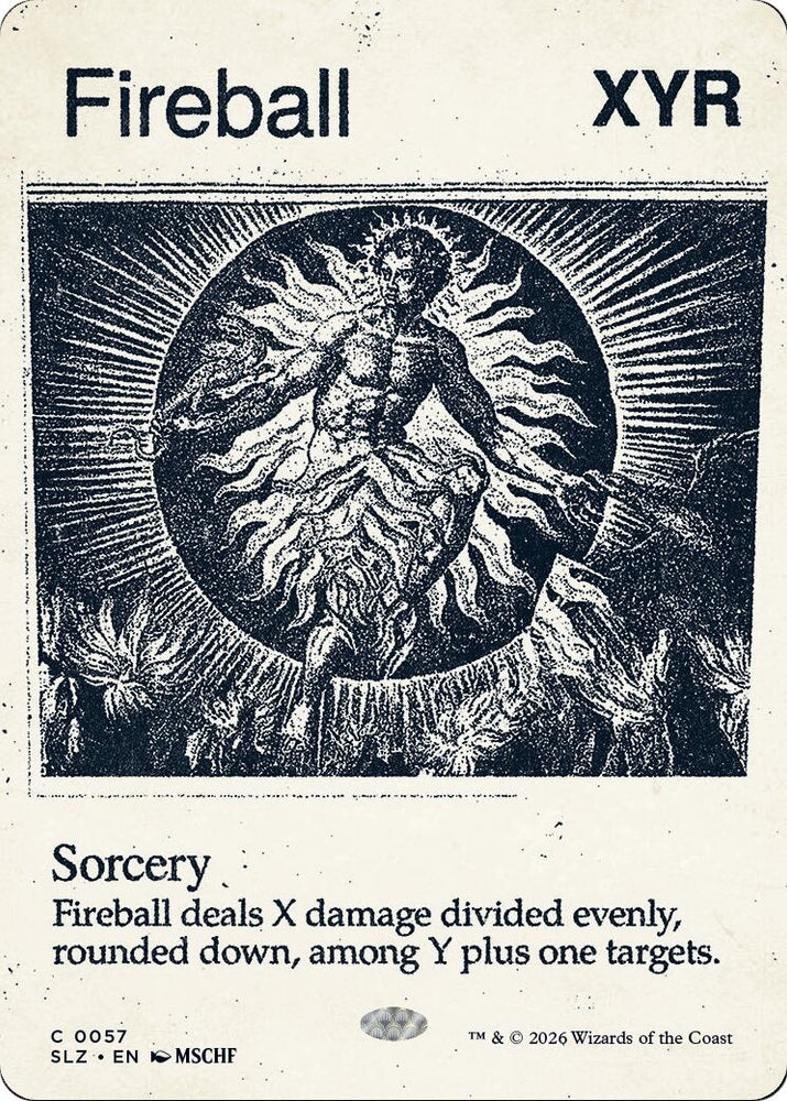 Image for Fireball (0057) (57) (Secret Lair x MSCHF: The Zeta Set) (SLZ) - Magic: The Gathering