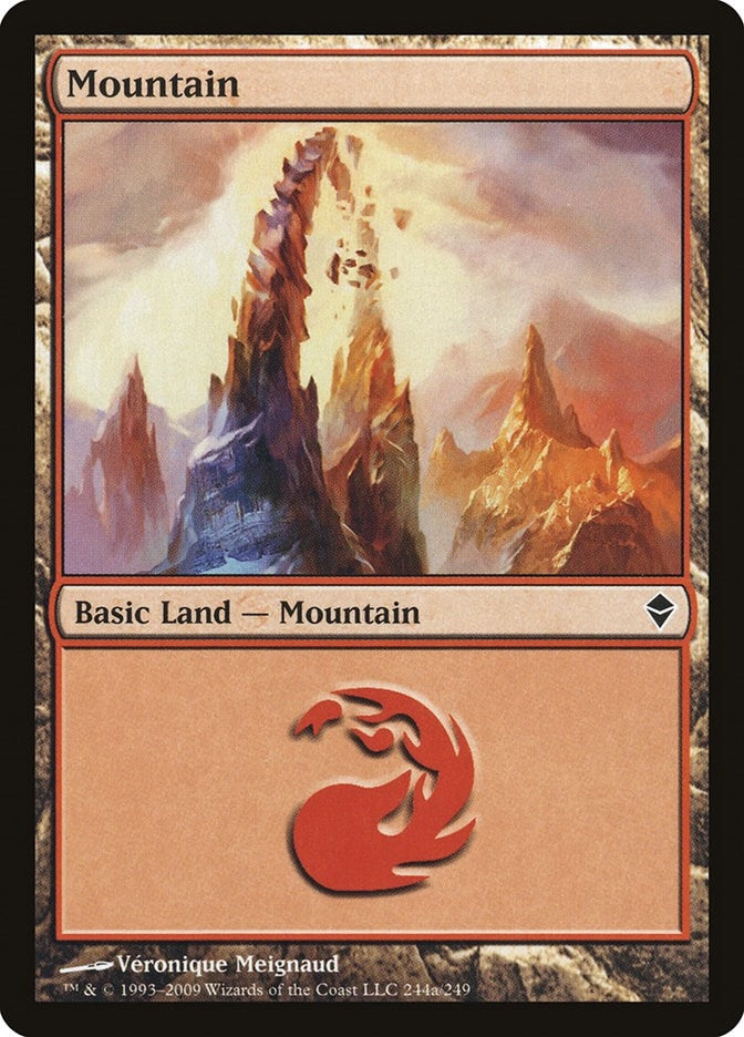 Image for Mountain (244a) (244a) [Zendikar]