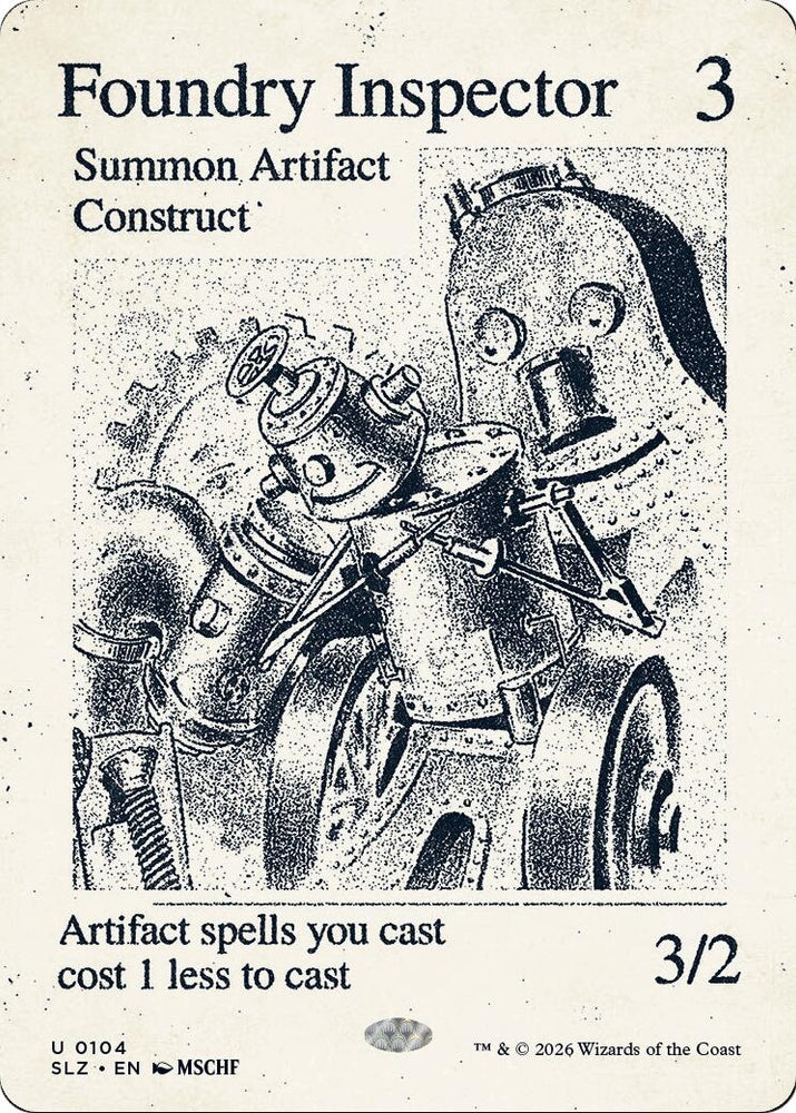 Image for Foundry Inspector (0104) (104) (Secret Lair x MSCHF: The Zeta Set) (SLZ) - Magic: The Gathering