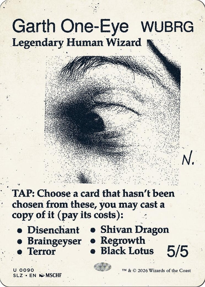 Image for Garth One-Eye (0090) (90) (Secret Lair x MSCHF: The Zeta Set) (SLZ) - Magic: The Gathering