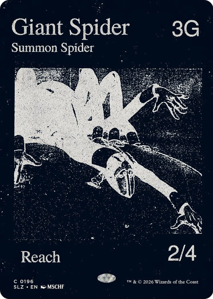 Image for Giant Spider (0196) (196) (Secret Lair x MSCHF: The Zeta Set) (SLZ) - Magic: The Gathering