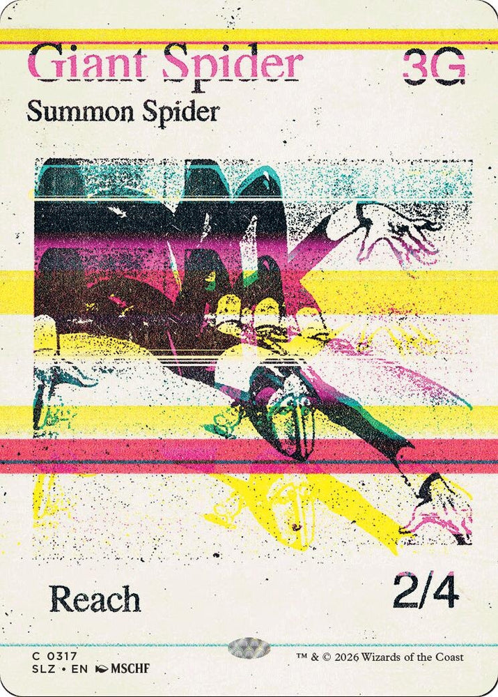 Image for Giant Spider (0317) (317) (Secret Lair x MSCHF: The Zeta Set) (SLZ) - Magic: The Gathering