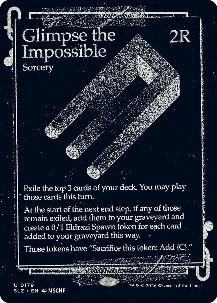 Image for Glimpse the Impossible (0179) (179) (Secret Lair x MSCHF: The Zeta Set) (SLZ) - Magic: The Gathering