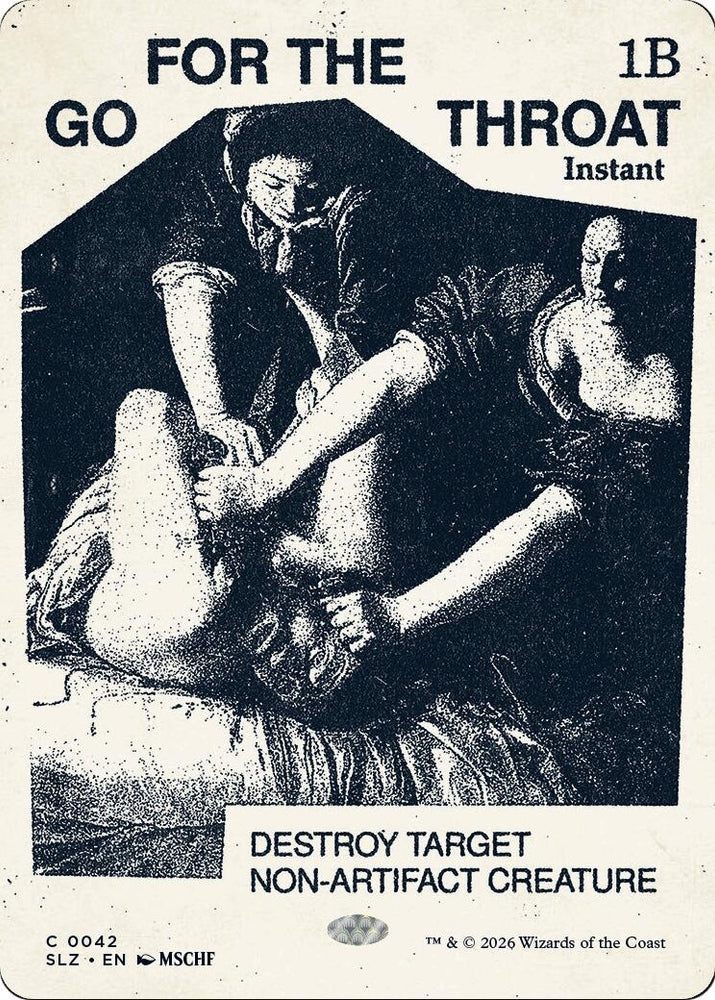 Image for Go for the Throat (0042) (42) (Secret Lair x MSCHF: The Zeta Set) (SLZ) - Magic: The Gathering