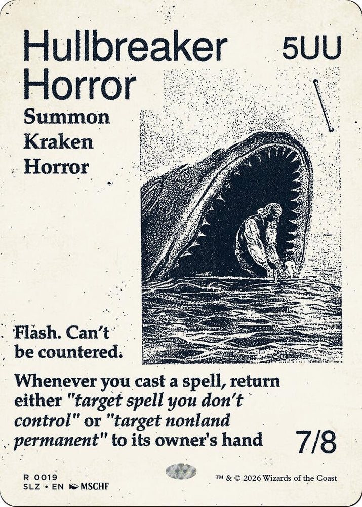 Image for Hullbreaker Horror (0019) (19) (Secret Lair x MSCHF: The Zeta Set) (SLZ) - Magic: The Gathering