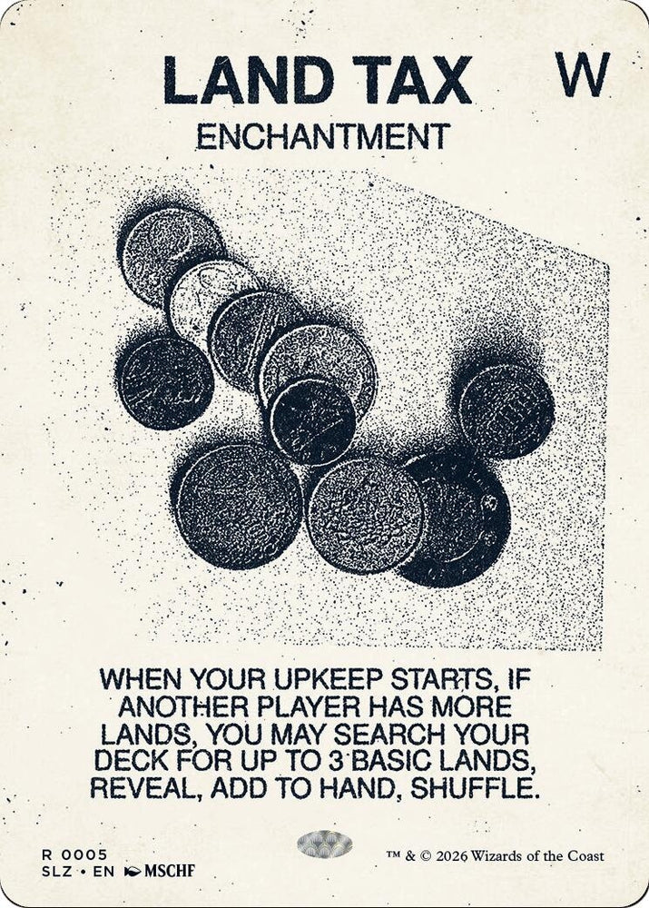 Image for Land Tax (0005) (5) (Secret Lair x MSCHF: The Zeta Set) (SLZ) - Magic: The Gathering