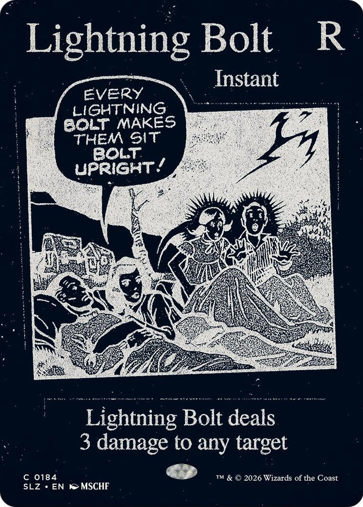 Image for Lightning Bolt (0184) (184) (Secret Lair x MSCHF: The Zeta Set) (SLZ) - Magic: The Gathering