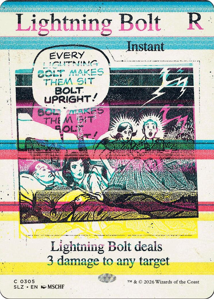 Image for Lightning Bolt (0305) (305) (Secret Lair x MSCHF: The Zeta Set) (SLZ) - Magic: The Gathering