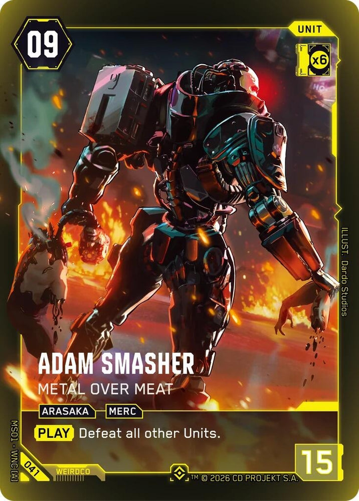 Image for Adam Smasher - Metal Over Meat (Epic) (041) (Welcome to Night City - Retail) - Cyberpunk TCG