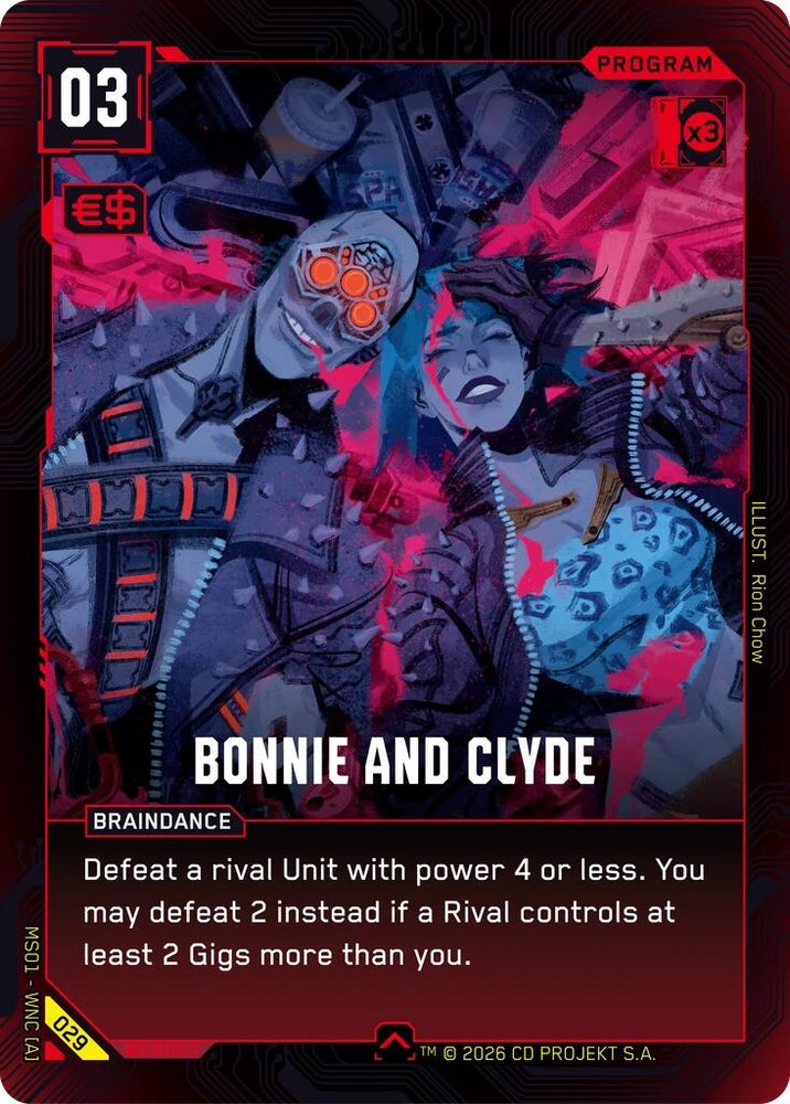 Image for Bonnie and Clyde (029) (Welcome to Night City - Retail) - Cyberpunk TCG
