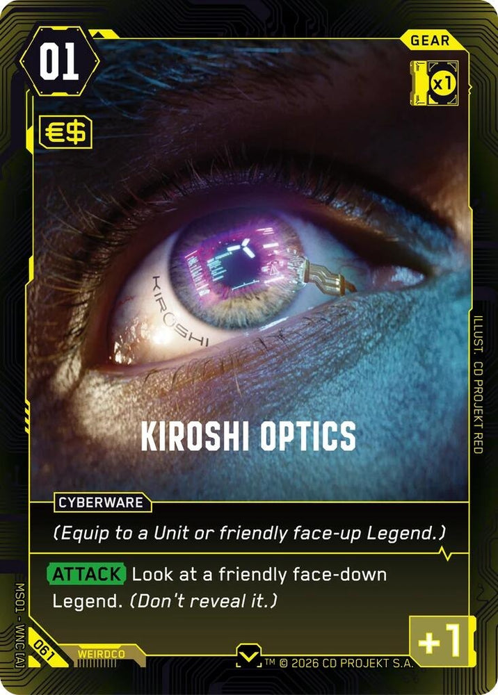 Image for Kiroshi Optics (061) (Welcome to Night City - Retail) - Cyberpunk TCG