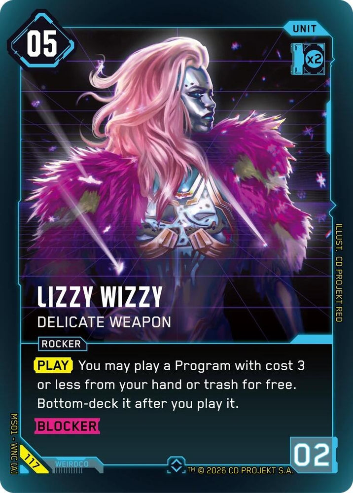 Image for Lizzy Wizzy - Delicate Weapon (117) (Welcome to Night City - Retail) - Cyberpunk TCG