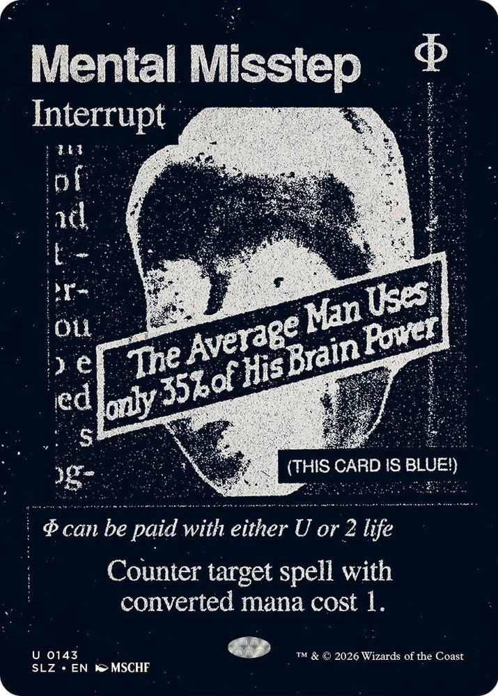 Image for Mental Misstep (0143) (143) (Secret Lair x MSCHF: The Zeta Set) (SLZ) - Magic: The Gathering