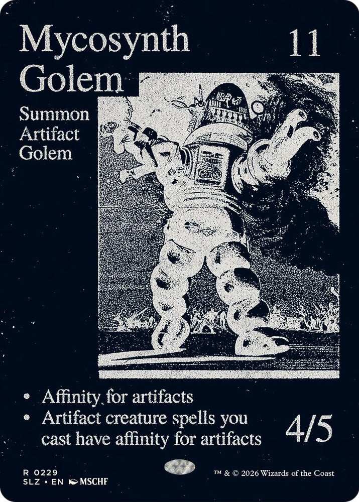 Image for Mycosynth Golem (0229) (229) (Secret Lair x MSCHF: The Zeta Set) (SLZ) - Magic: The Gathering