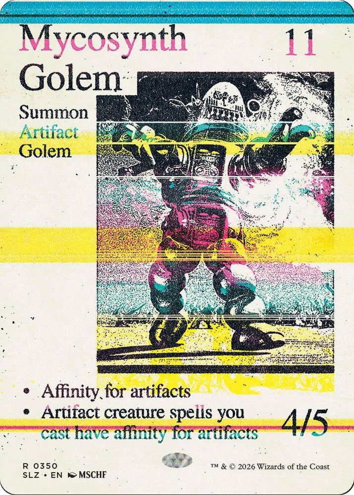 Image for Mycosynth Golem (0350) (350) (Secret Lair x MSCHF: The Zeta Set) (SLZ) - Magic: The Gathering
