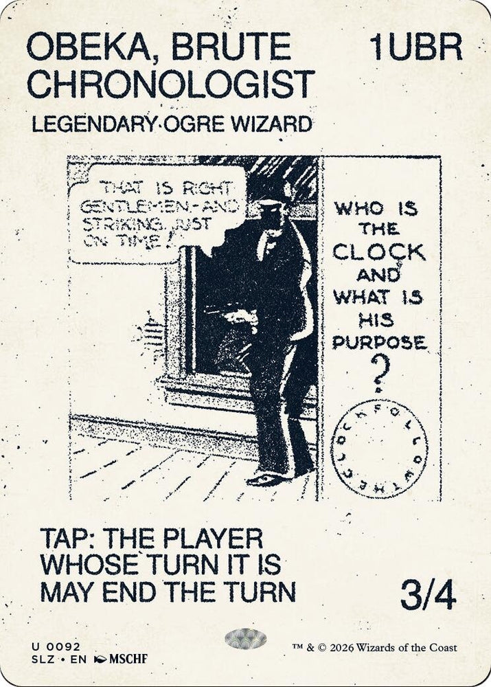 Image for Obeka, Brute Chronologist (0092) (92) (Secret Lair x MSCHF: The Zeta Set) (SLZ) - Magic: The Gathering