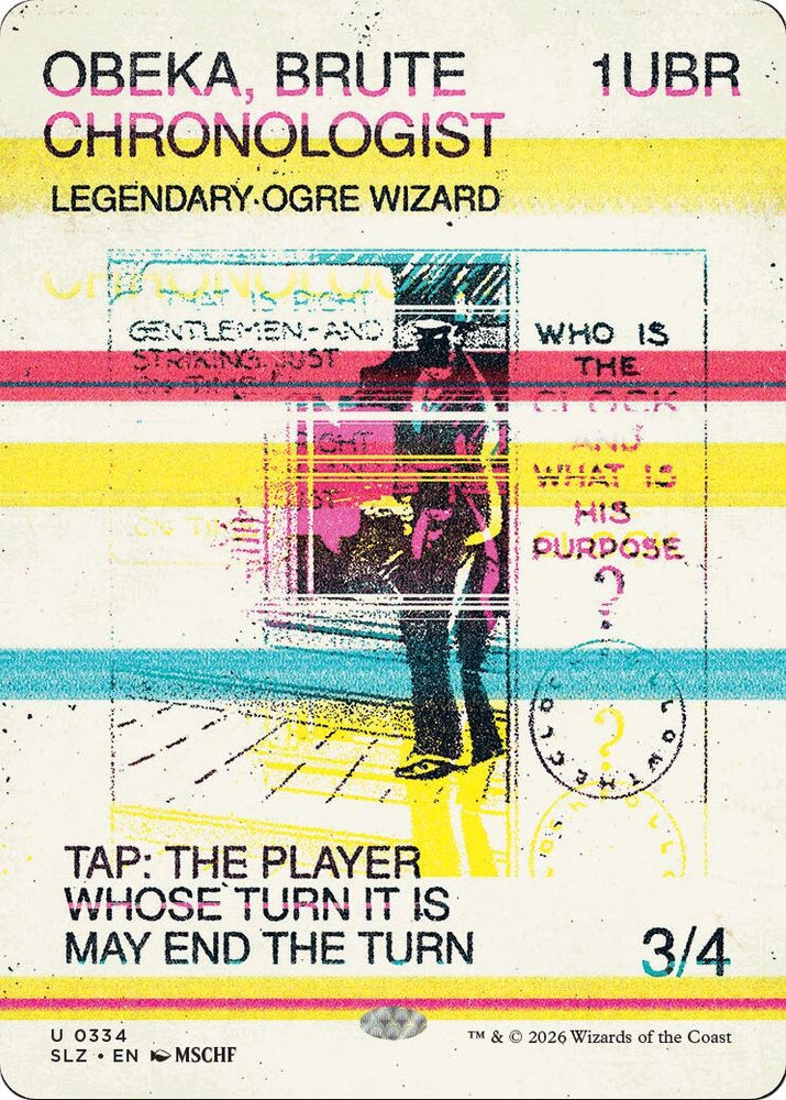 Image for Obeka, Brute Chronologist (0334) (334) (Secret Lair x MSCHF: The Zeta Set) (SLZ) - Magic: The Gathering