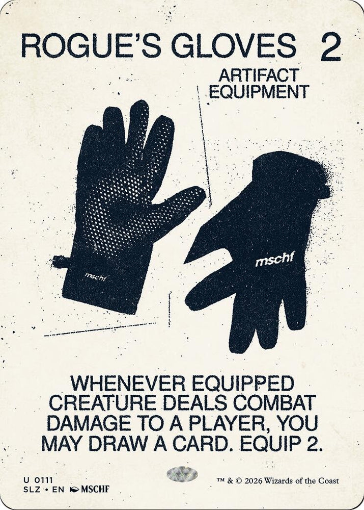 Image for Rogue's Gloves (0111) (111) (Secret Lair x MSCHF: The Zeta Set) (SLZ) - Magic: The Gathering