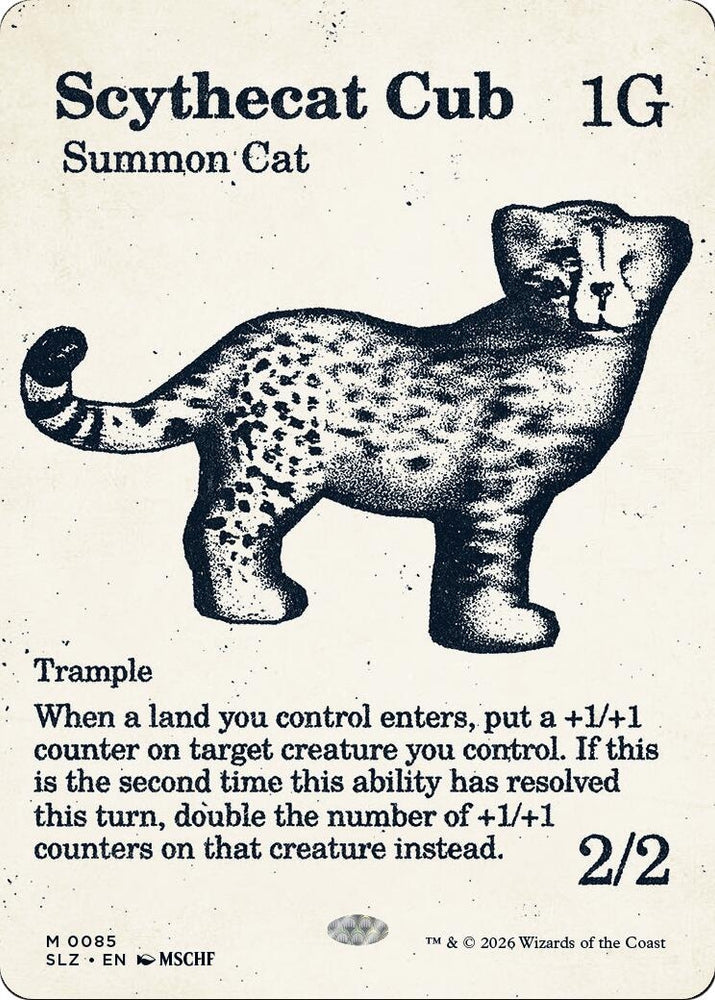 Image for Scythecat Cub (0085) (85) (Secret Lair x MSCHF: The Zeta Set) (SLZ) - Magic: The Gathering
