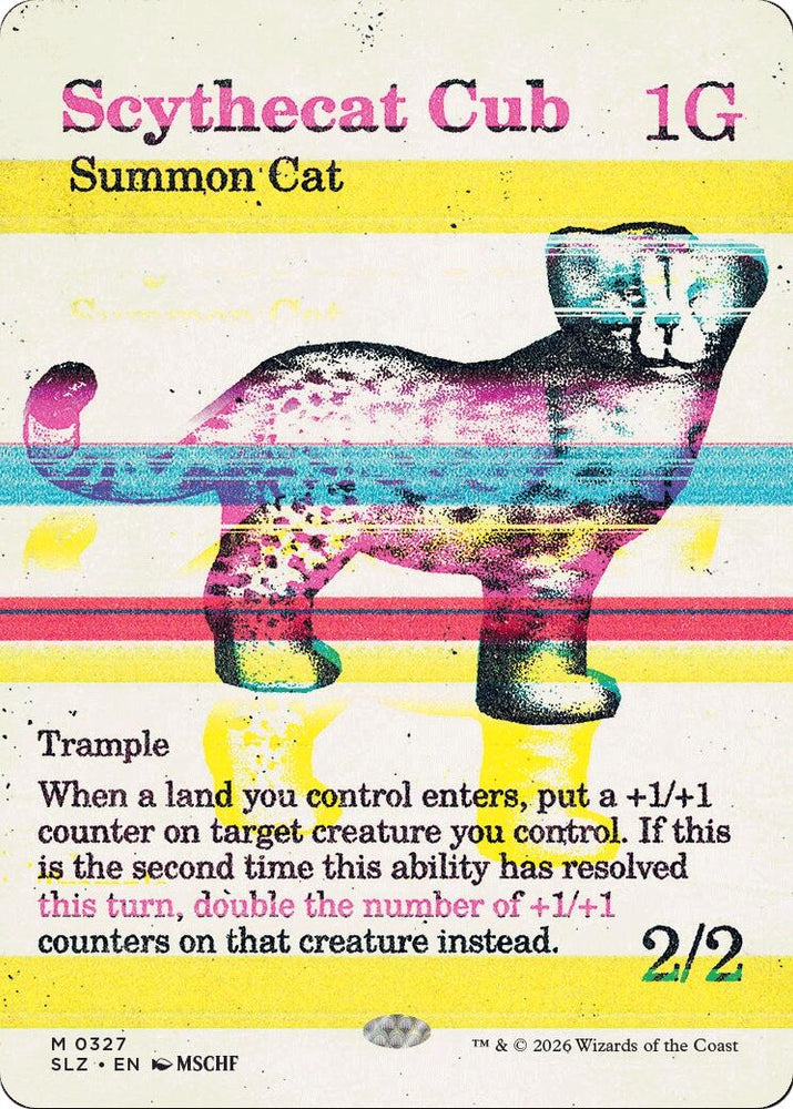 Image for Scythecat Cub (0327) (327) (Secret Lair x MSCHF: The Zeta Set) (SLZ) - Magic: The Gathering