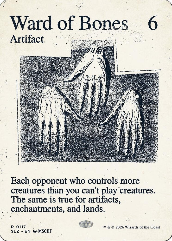Image for Ward of Bones (0117) (117) (Secret Lair x MSCHF: The Zeta Set) (SLZ) - Magic: The Gathering