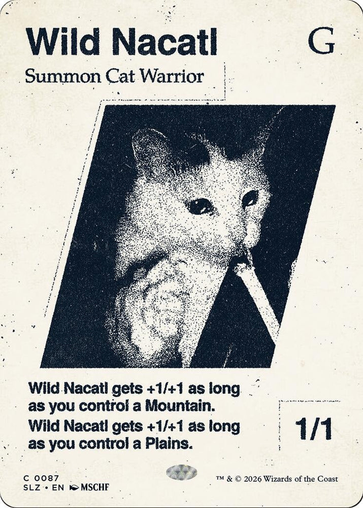 Image for Wild Nacatl (0087) (87) (Secret Lair x MSCHF: The Zeta Set) (SLZ) - Magic: The Gathering