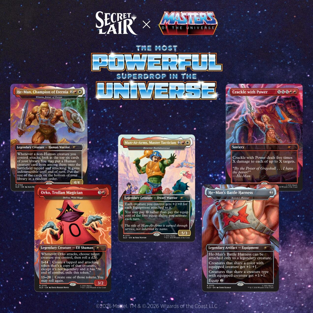 Image for Secret Lair Drop: Secret Lair x Masters of the Universe: By the Power of Grayskull! - Non-Foil Edition - Magic: The Gathering