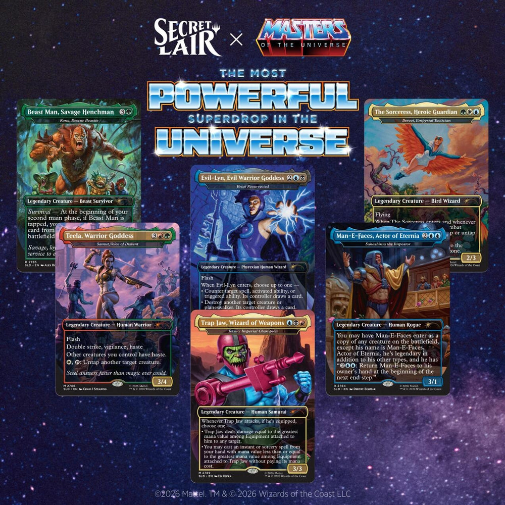 Image for Secret Lair Drop: Secret Lair x Masters of the Universe: Allies and Enemies of Eternia - Non-Foil Edition - Magic: The Gathering