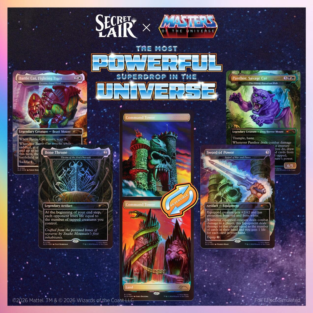 Image for Secret Lair Drop: Secret Lair x Masters of the Universe: Sold Separately - Traditional Foil Edition - Magic: The Gathering