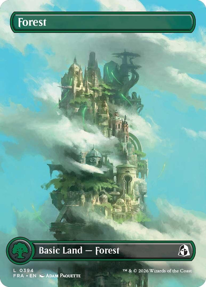 Image for Forest (Borderless) (0394) (394) (Reality Fracture) (FRA) - Magic: The Gathering