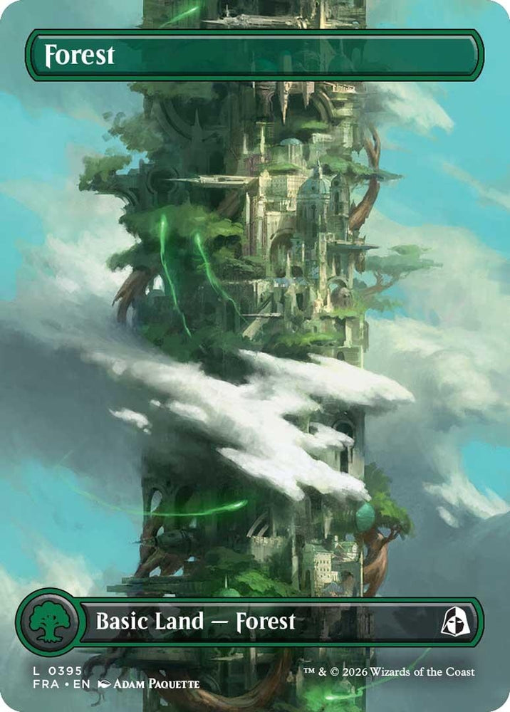 Image for Forest (Borderless) (0395) (395) (Reality Fracture) (FRA) - Magic: The Gathering