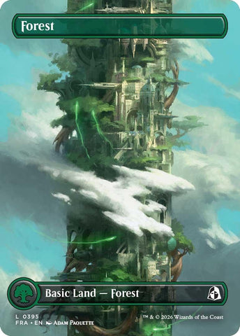 Image for Forest (Borderless) (0395) (395) (Reality Fracture) (FRA) - Magic: The Gathering