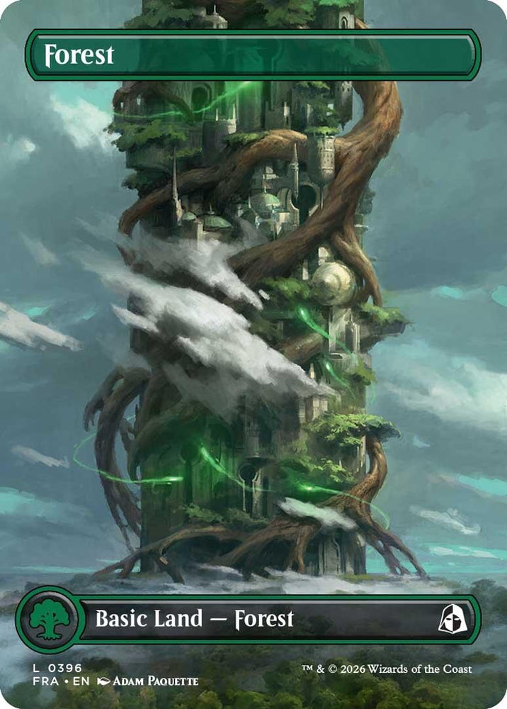 Image for Forest (Borderless) (0396) (396) (Reality Fracture) (FRA) - Magic: The Gathering