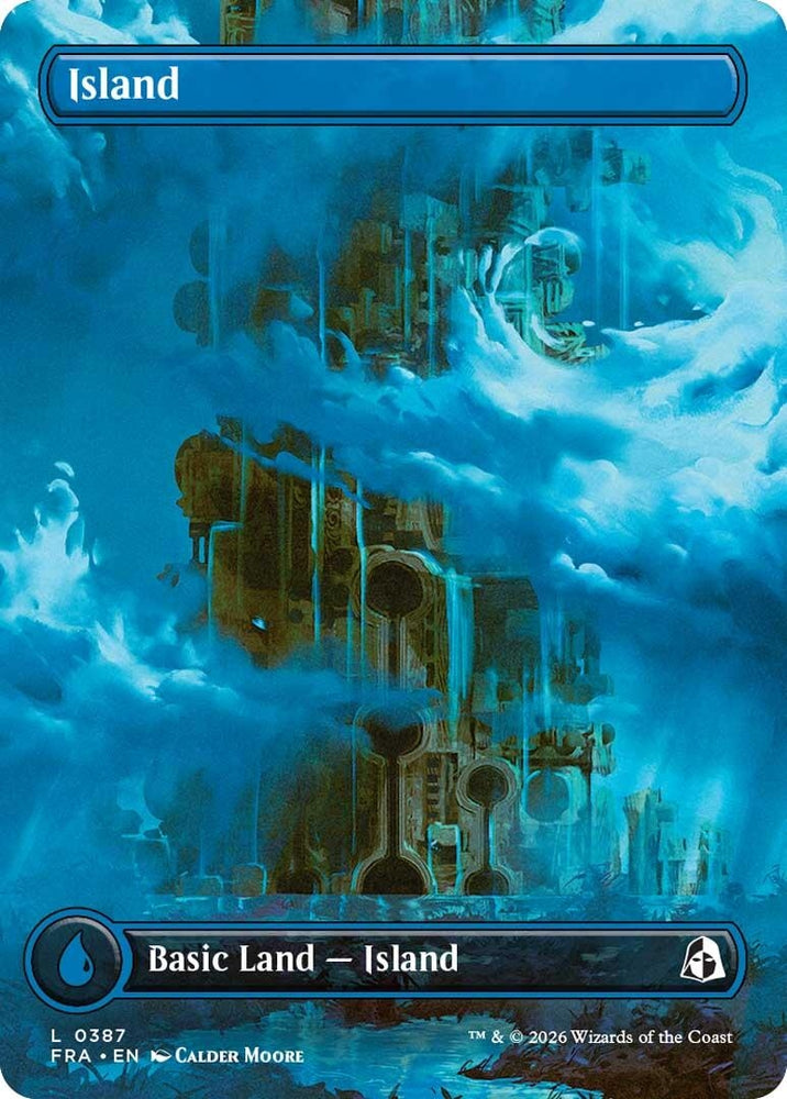 Image for Island (Borderless) (0387) (387) (Reality Fracture) (FRA) - Magic: The Gathering