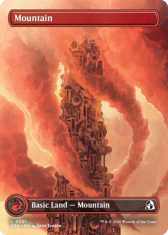 Image for Mountain (Borderless) (0391) (391) (Reality Fracture) (FRA) - Magic: The Gathering