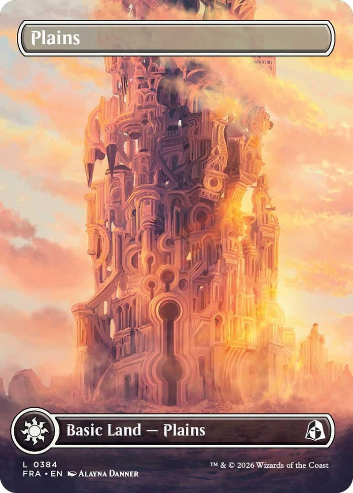 Image for Plains (Borderless) (0384) (384) (Reality Fracture) (FRA) - Magic: The Gathering