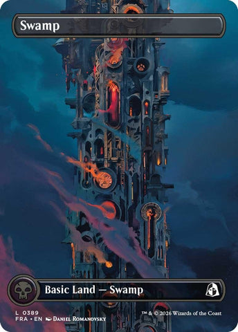 Image for Swamp (Borderless) (0389) (389) (Reality Fracture) (FRA) - Magic: The Gathering