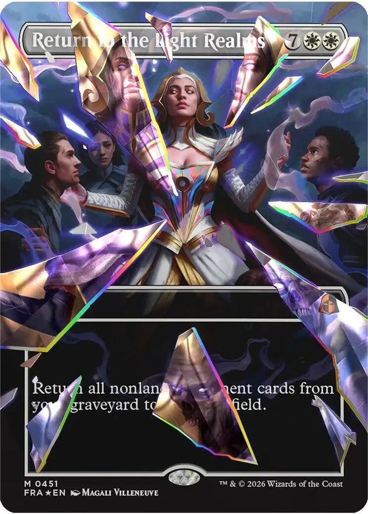 Image for Return to the Light Realms (Borderless) (Facet Foil) (0451) (451) (Reality Fracture) (FRA) - Magic: The Gathering
