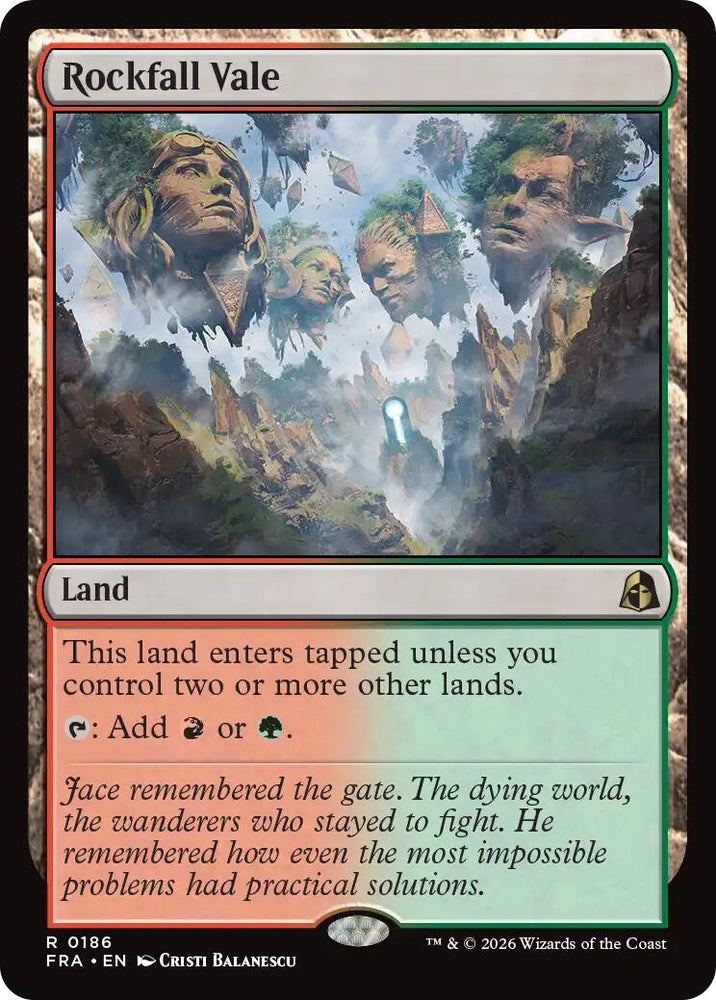Image for Rockfall Vale (186) (Reality Fracture) (FRA) - Magic: The Gathering