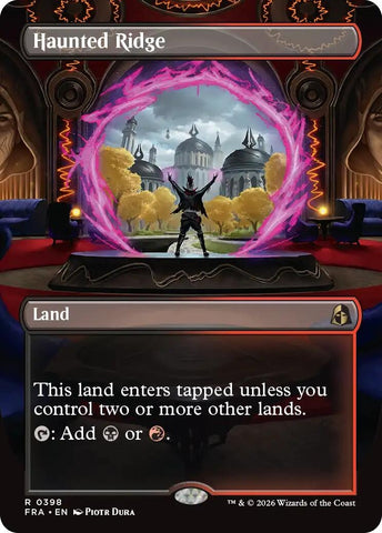 Image for Haunted Ridge (Borderless) (398) (Reality Fracture) (FRA) - Magic: The Gathering