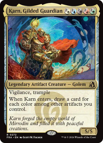 Image for Karn, Gilded Guardian (272) (Reality Fracture) (FRA) - Magic: The Gathering