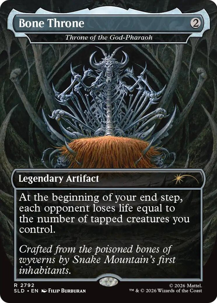 Image for Bone Throne - Throne of the God-Pharaoh (2792) (Secret Lair Drop Series) (SLD) - Magic: The Gathering