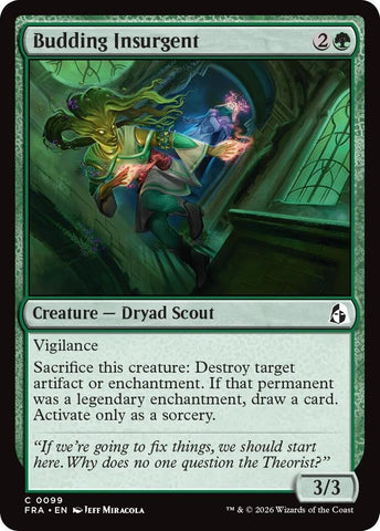 Image for Budding Insurgent (99) (Reality Fracture) (FRA) - Magic: The Gathering