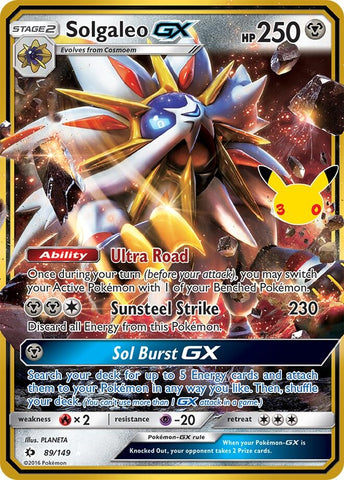 Image for Solgaleo GX (89/149) (ME: 30th Celebration Classic Collection) (30C) - Pokemon