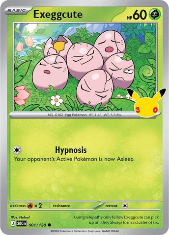 Image for Exeggcute (001/128) (ME: 30th Celebration) (30C) - Pokemon