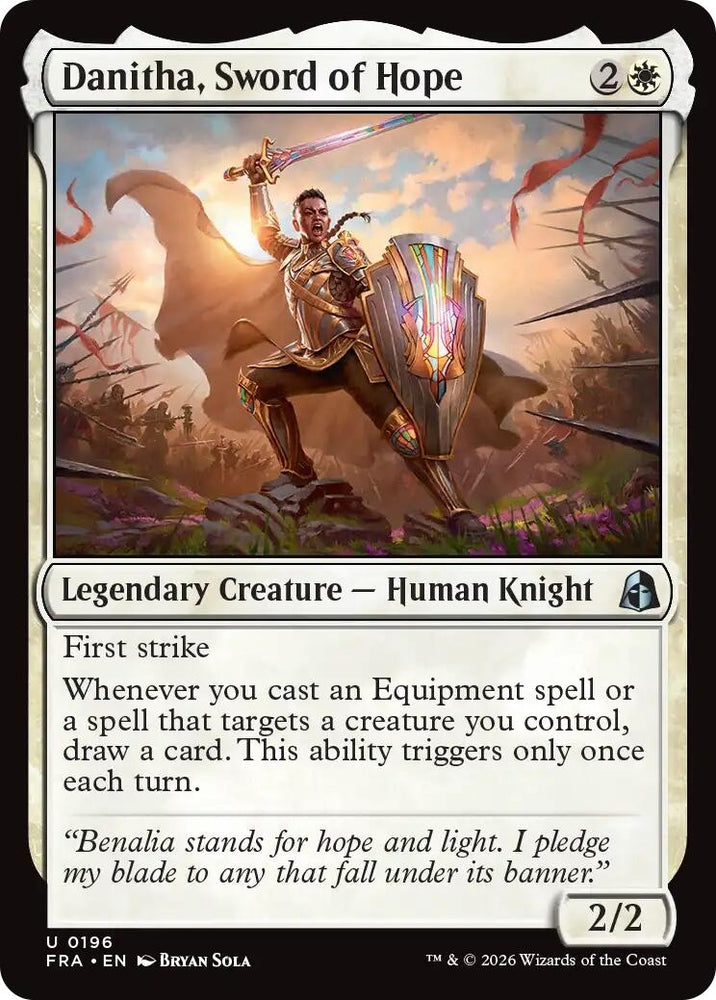 Image for Danitha, Sword of Hope (196) (Reality Fracture) (FRA) - Magic: The Gathering
