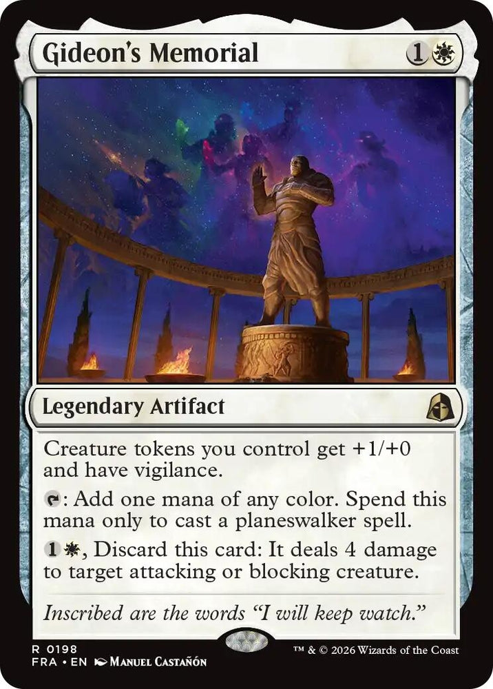 Image for Gideon's Memorial (198) (Reality Fracture) (FRA) - Magic: The Gathering
