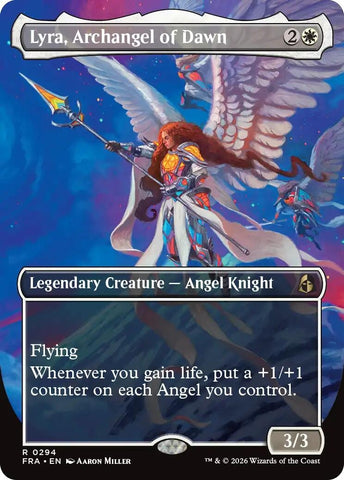 Image for Lyra, Archangel of Dawn (Borderless) (294) (Reality Fracture) (FRA) - Magic: The Gathering
