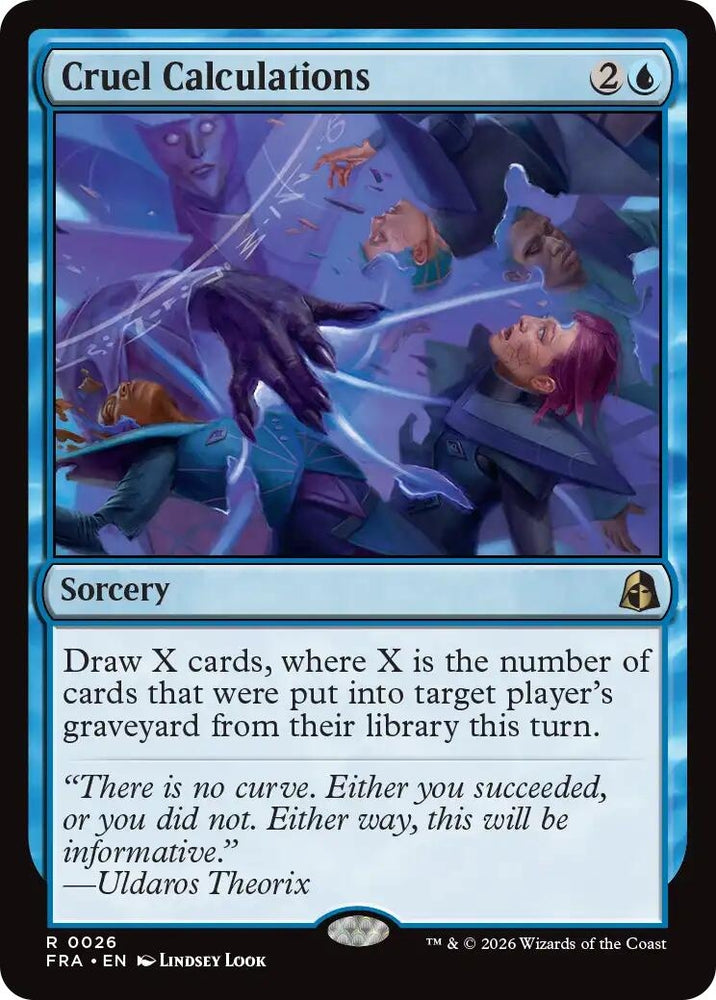 Image for Cruel Calculations (26) (Reality Fracture) (FRA) - Magic: The Gathering