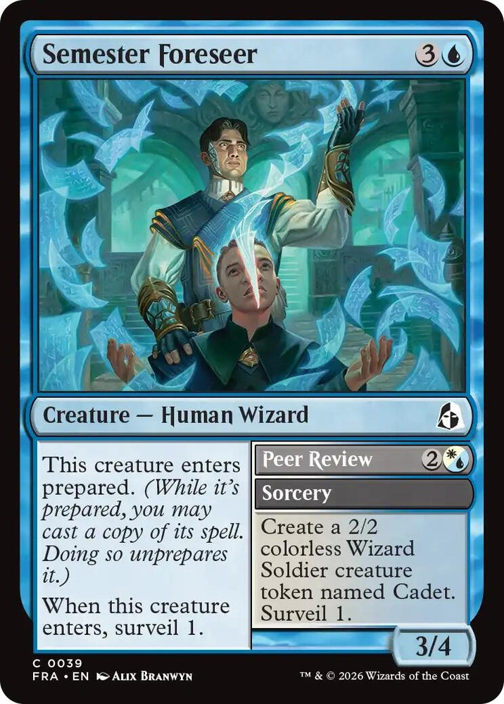 Image for Semester Foreseer (39) (Reality Fracture) (FRA) - Magic: The Gathering